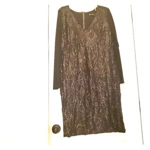 Black Sequined Party Dress